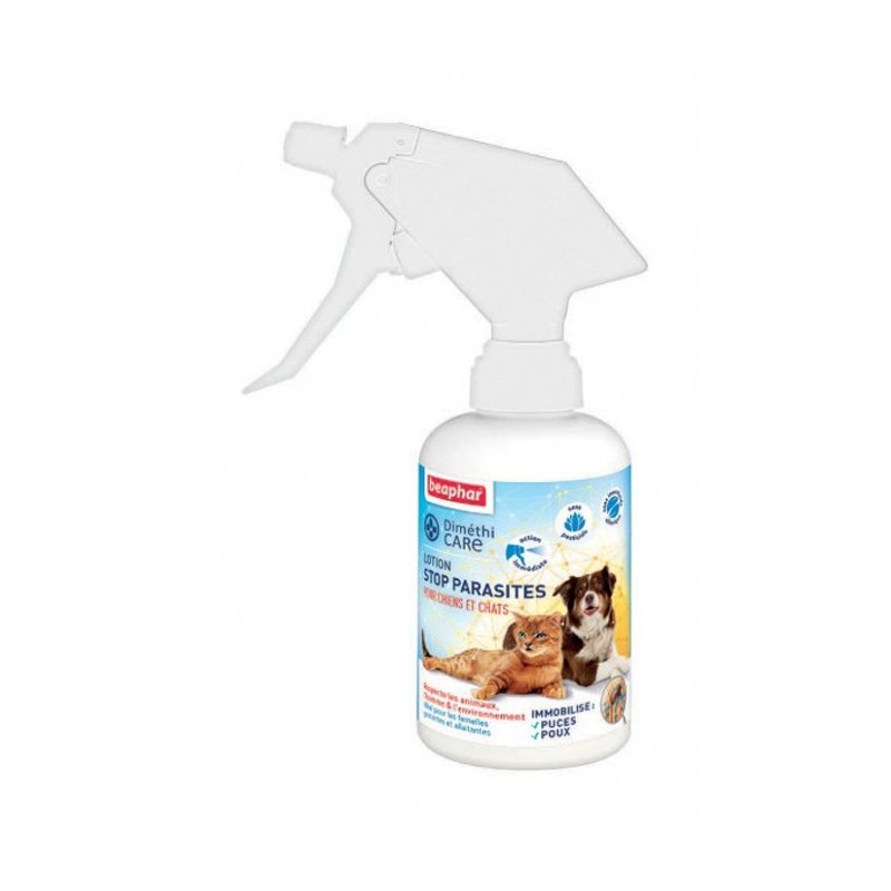 Lotion antiparasitaire naturelle pour chien et chat DiméthiCARE | Beaphar