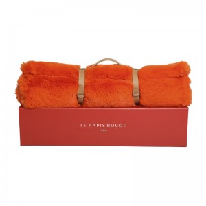 Le Tapis LISSE | Tapis pour chien et chat haut de gamme | Orange lumineux