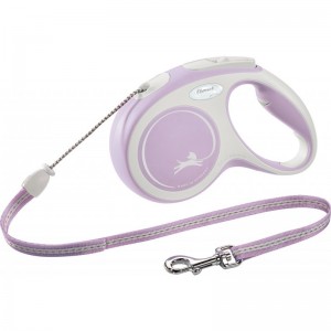 Flexi New Comfort avec cordon de 3 m | Max 8 kg | Laisse avec enrouleur chien et chat