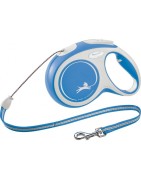 Flexi New Comfort avec cordon de 3 m | Max 8 kg | Laisse avec enrouleur chien et chat