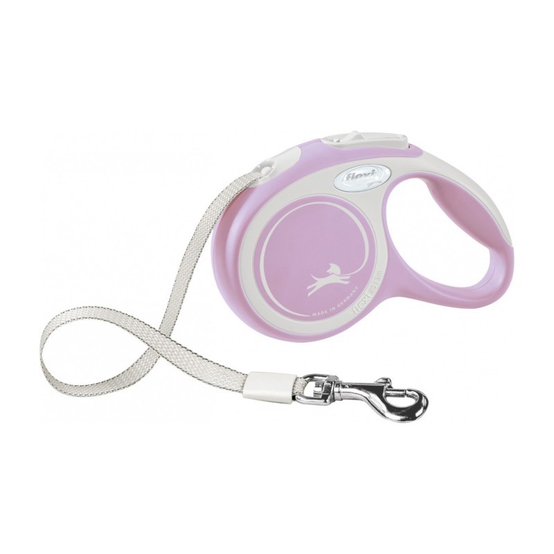 Flexi New Comfort avec sangle de 5 m | Laisse avec enrouleur chien