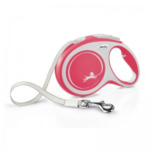 Flexi New Comfort avec sangle de 5 m | Laisse avec enrouleur chien