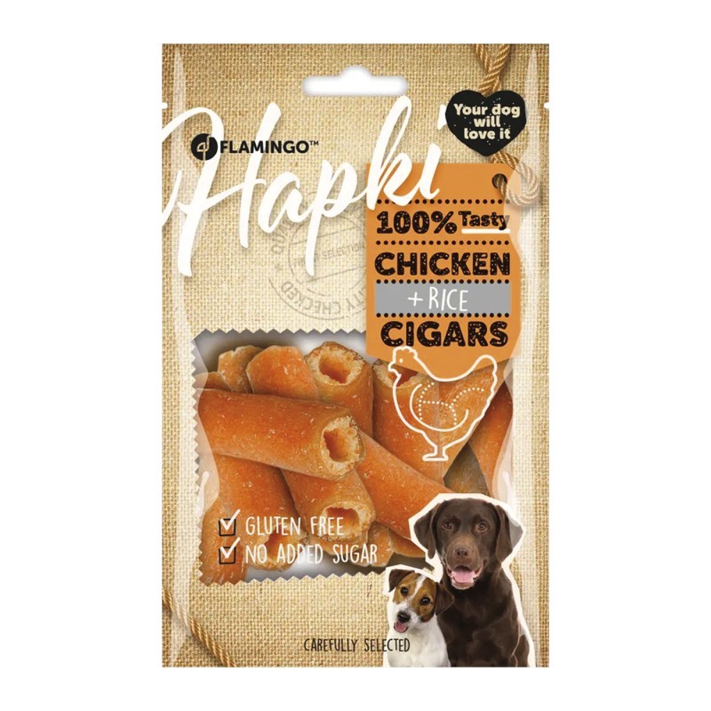 Sachet de friandises pour chien et chiot | Cigares croustillants au poulet
