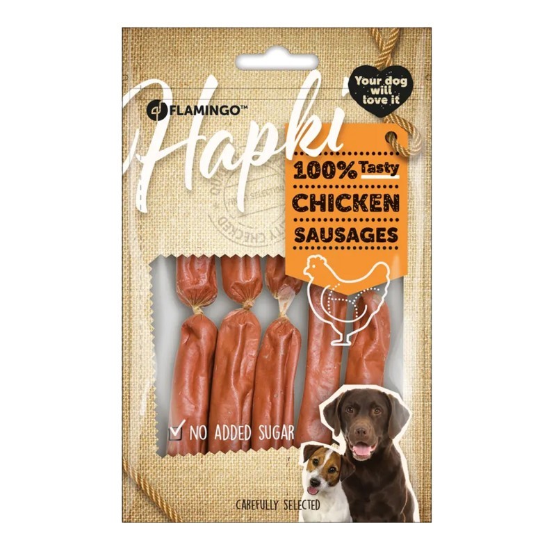 Sachet de friandises pour chien et chiot | Saucisses de poulet
