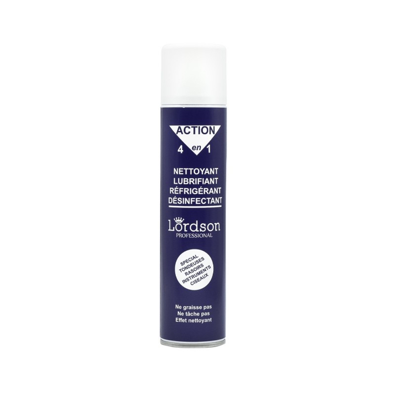 Lordson | Nettoyant lubrifiant désinfectant professionnel tondeuse 4 en 1