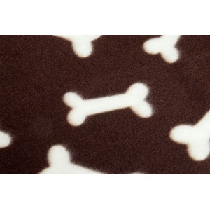 Chien | Plaid marron en polaire