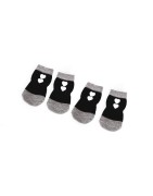 Camon | Chaussettes antiglisses noires pour chien