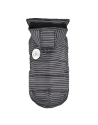 Bobby | Chien | Manteau RAYÉ noir