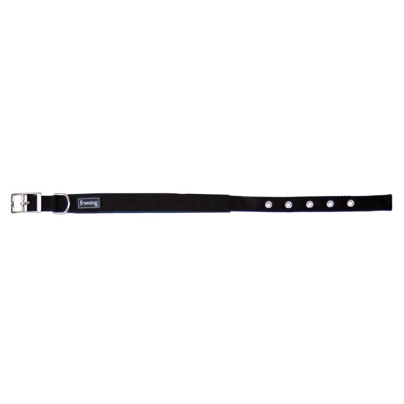 Freedog | Chien | Collier nylon ergonomique noir