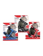 Camon | Chat | Harnais nylon motif chat + laisse
