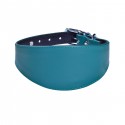 Bobby | Collier lévrier NICKY en cuir | Bleu : Taille:Longueur 50 x 8 cm, cou 37/44 cm