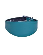 Bobby | Collier lévrier NICKY en cuir | Bleu