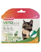 Boite de 3 pipettes répulsives antiparasitaires pour chat et chaton VETOPURE | Beaphar