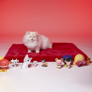 Le Tapis Collection TIME TO ROCK | Rouge avec personnages