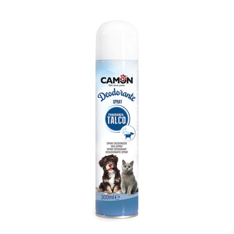 Spray déodorant senteur Talc pour chien et chat