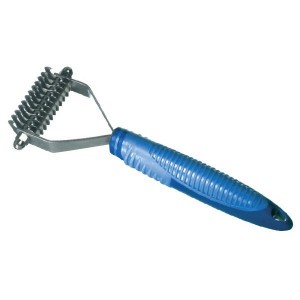 Démêloir trimmer avec manche antidérapant pour le sous-poil du chien et chat