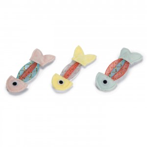 Lot de 3 poissons en peluche