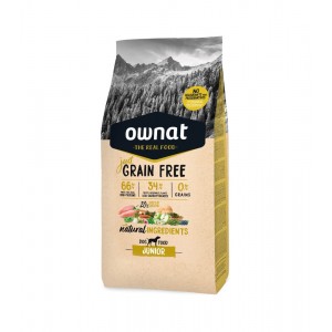 Ownat | Chien | Croquette Sans Céréales JUNIOR Poulet