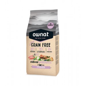 Ownat | Chat | Croquettes Sans Céréales STERILIZED poulet