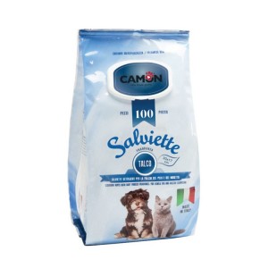 Sachet de 100 lingettes nettoyantes pour nettoyer rapidement votre chien ou votre chat