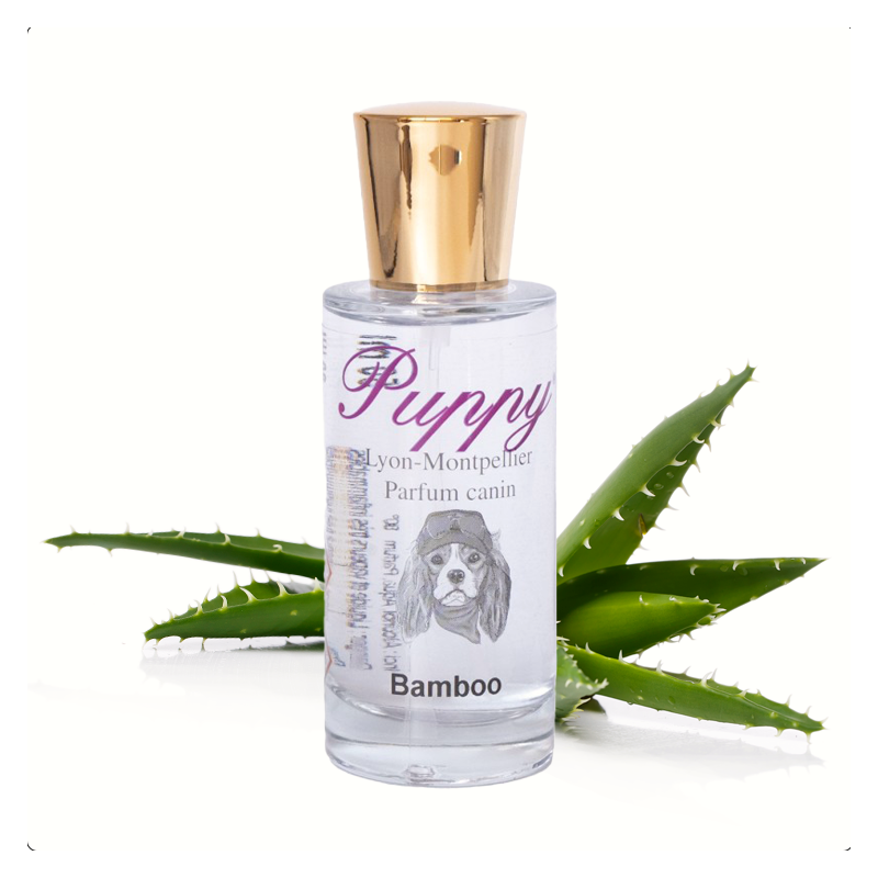 Parfum pour chien et chiot | Puppy Banboo | Senteur ligne Aloe Vera | 50 ou 250 ml