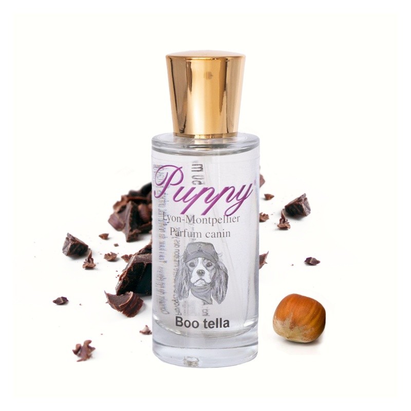 Parfum pour chien et chiot | Puppy Boo Tella | Senteur chocolat noisette | 50 ou 250 ml