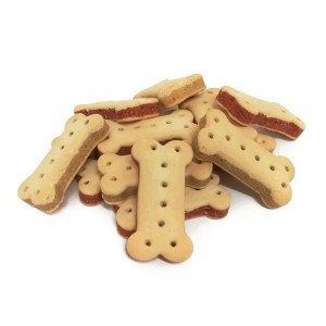 Sachet gourmand 150g de biscuits pour chien os fourrés