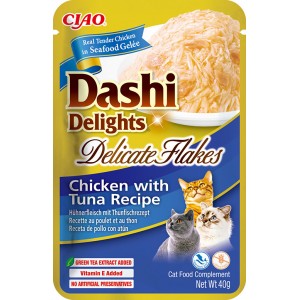 INABA Chat Dashi Delicate Flakes – Poulet & Thon – 40 g