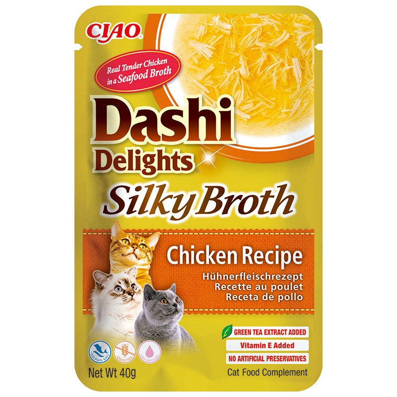 INABA Chat Dashi Delights Silky Broth – Poulet – 40 g