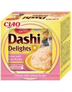 INABA Chat Dashi Delights – Poulet & Saumon – 70 g