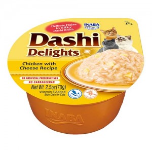 INABA Chat Dashi Delights – Poulet & Fromage – 70 g