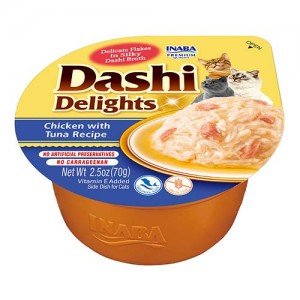 INABA Chat Dashi Delights – Poulet & Thon – 70 g