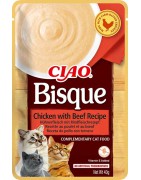INABA Chat Ciao Bisque – Poulet & Bœuf – 40 g