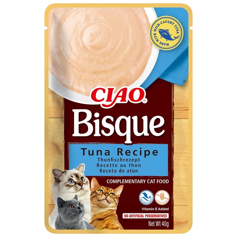 INABA Chat Ciao Bisque – Thon – 40 g