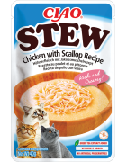 INABA Chat Ciao Stew – Poulet & Saint-Jacques – 40 g