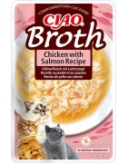 INABA Chat Ciao Broth – Poulet & Saumon – 40 g