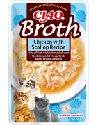 INABA Chat Ciao Broth – Poulet & Saint-Jacques – 40 g