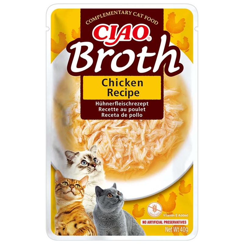 INABA Chat Ciao Broth – Poulet – 40 g