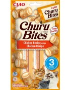 INABA Chat Churu Bites – Wrap Poulet & Poulet – Pack de 3 – 30 g