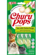 INABA Chat Churu Pops – Thon & Poulet – Pack de 4 – 60 g