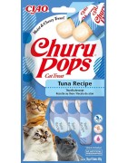 INABA Chat Churu Pops – Thon – Pack de 4 – 60 g