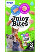 INABA Chat Juicy Bites – Bouillon & Calamar – Pack de 3 – 33,9 g