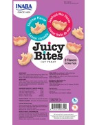 INABA Chat Juicy Bites – Crevette & Fruits de Mer – Pack de 3 – 33,9 g