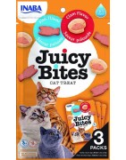 INABA Chat Juicy Bites – Poisson & Palourde – Pack de 3 – 33,9 g