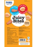 INABA Chat Juicy Bites – Poisson & Palourde – Pack de 3 – 33,9 g