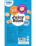 INABA Chat Juicy Bites – Saint-Jacques & Crabe – Pack de 3 – 33,9 g