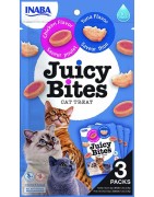 INABA Chat Juicy Bites – Thon & Poulet – Pack de 3 – 33,9 g