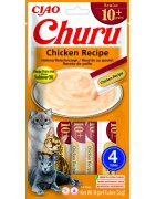INABA Chat Churu Senior 10+ – Poulet – Pack de 4 – 56 g