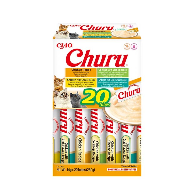 INABA Chat Churu – Poulet – Multipack 20 pièces – 280 g