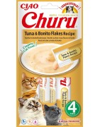 INABA Chat Churu – Thon Flocons de Bonite – Pack de 4 – 56 g